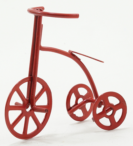 Dollhouse Miniature Red Tricycle